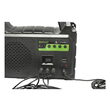 Kit iluminat portabil LED cu 3 becuri/proiector, radio FM, MP3, panou solar si baterie 3.7V, 4500 mAh pentru pescuit camping GD-P30FM