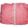 Sac 40x60 cm din tesatura polietilena tip Raschel 18 gr, rosu, dunga