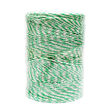 Rola fir alb-verde fi 2.5mm insertie metalica 4x0.2mm SS, rezistenta 7 Ohm/m, 500m gard electric Breckner Germany