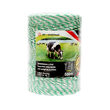 Rola fir alb-verde fi 2.5mm insertie metalica 4x0.2mm SS, rezistenta 7 Ohm/m, 500m gard electric Breckner Germany