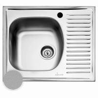 CHIUVETA INOX 2611.B1/2SL 580X510 1C1/2P LN SANOBI