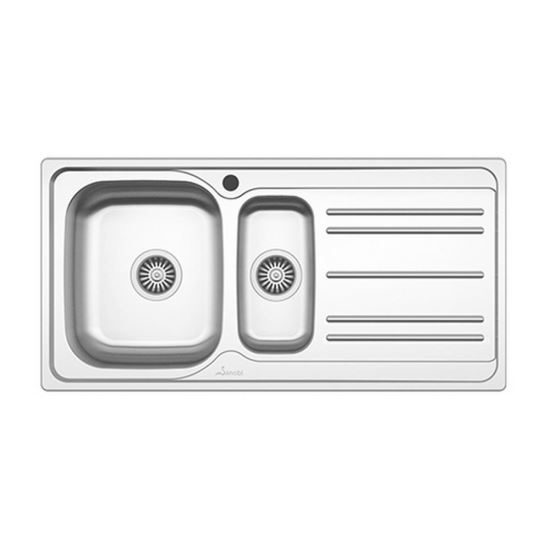 CHIUVETA INOX 2501.B1-1/2SM 1000X500 11/2C1P ST LN SANOBI