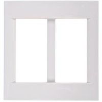 Rama decor 8 module (4+4) System Virna, Gewiss GW22107, alb