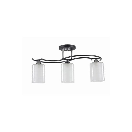 Lustra Kalista Crom+Negru+Alb 3xE27 60W