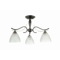 Lustra Orianna Negru+Alb 3xE27 60W