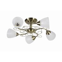 Lustra Brass Alama+Alb 5xE27 60W