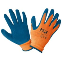 Manusi Latex Tricotate Albastre/M;8