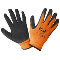 Manusi Latex Tricotate Negre / M;8