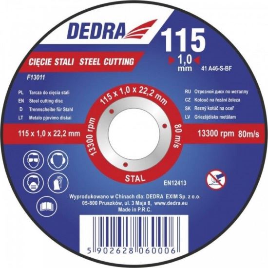 Disc de taiere pentru inox, 125x1,0x22,2