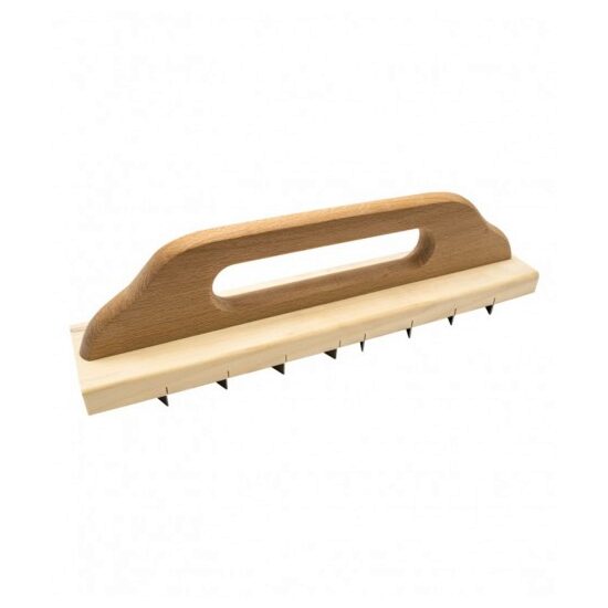 GLETIERA LEMN CU LAME DE OTEL, 400X80 MM, 8  LAME