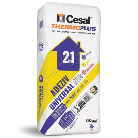 CESAL ADEZIV THERMOPLUS ALB EPS 2 IN 1 UNIVERSAL 25 KG