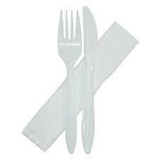 SET BIS( furculita+cutit+servetel) 100/set