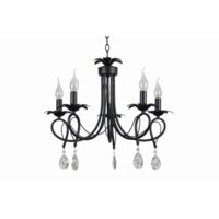 Candelabru Selina Negru+Alb 5xE14 60W