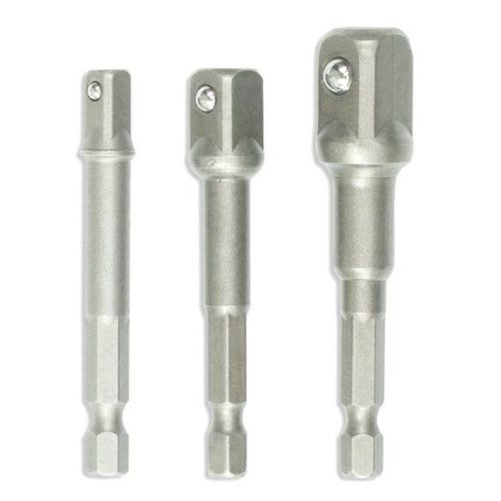 Set de adaptoare pentru chei tubulare 3buc;1/2'';1/4''.3/8''
