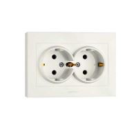 PRIZA SCHUKO DUBLA ST GRANO NAT ALB 400-010300-907