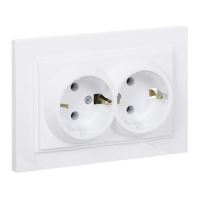 DESPINA PRIZA DUBLU ST CU CP ALB 102-190004-120