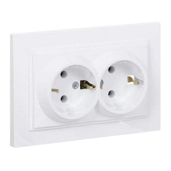 DESPINA PRIZA DUBLU ST CU CP ALB 102-190004-120