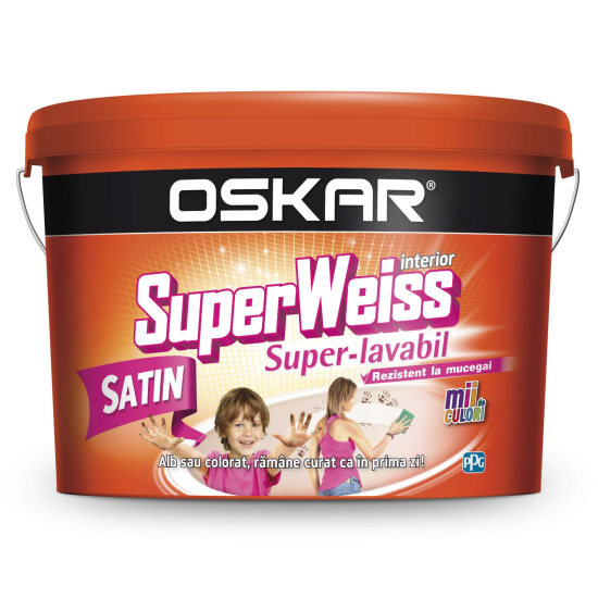 SUPERWEISS SUPERLAVABIL REZ. MUCEGAI SAT. INT.ALB 8.5L