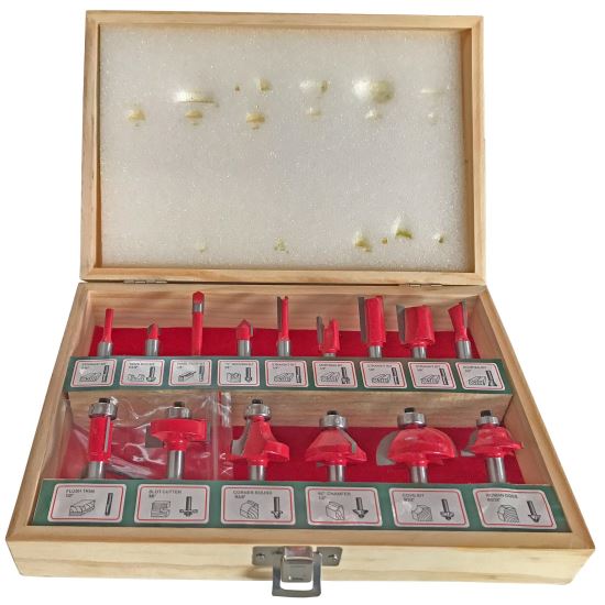 TRUSA FREZE PENTRU LEMN SET 15 FD 015D