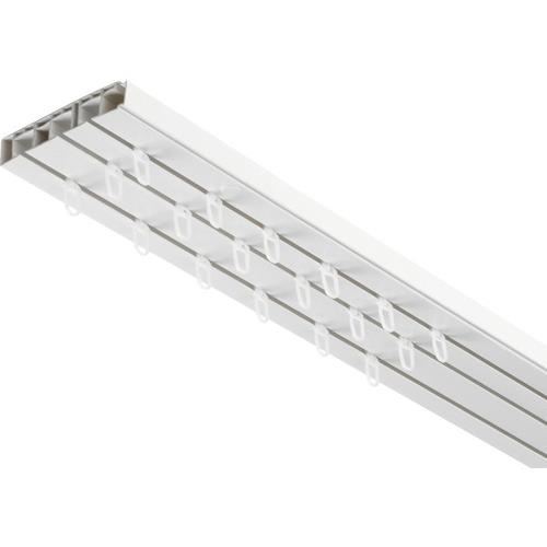 SINA PENTRU PERDELE MALAGA 3 CANALE, ALB, 