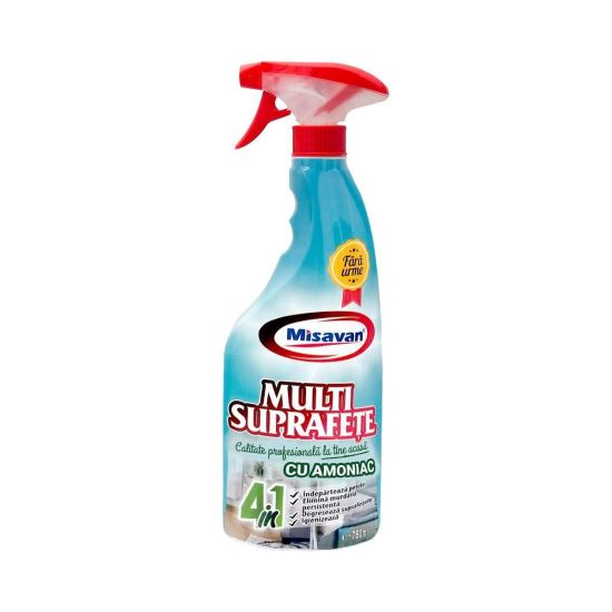 Misavan multisuprafete cu amoniac 4 in 1 750 ml