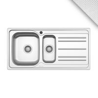 CHIUVETA INOX 2511.B1/2SL 1000X500 11/2C1P ST.LN SANOBI