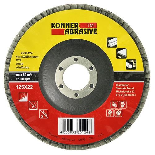 DISC ABRAZIV LAMELAR ALUOXID 125X22 MM 