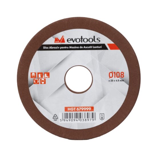 Disc Abraziv pentru Masina de Ascutit Lanturi / De[mm: 108; Dp[mm]: 23].1; ; C: 679997