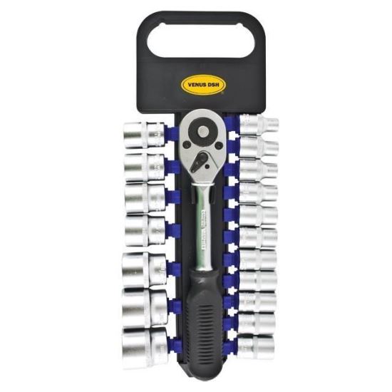 Set chei tubulare CR-V model ST3005 - 19 buc