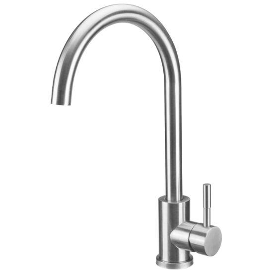 Baterie Bucatarie Lebada Tip U INOX 5001 / L[mm]: 200; H[mm]: 95; Hu[mm]: 255; Ht[mm]: 370