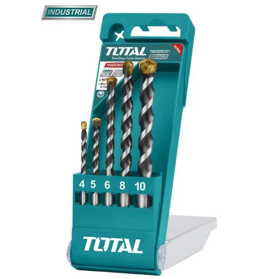 TOTAL - SET BURGHIE PENTRU BETON: 5 BUC (INDUSTRIAL)