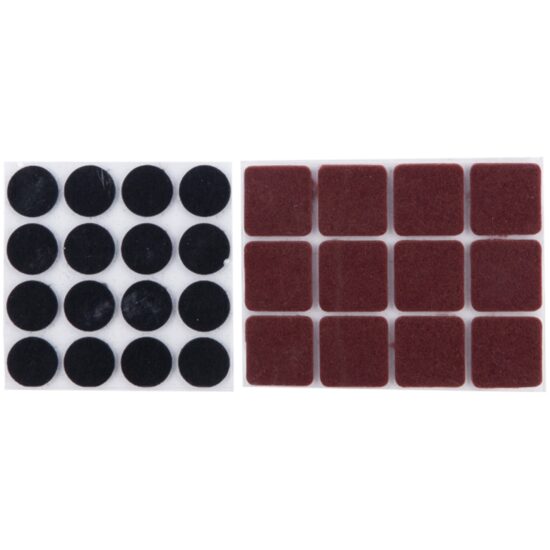 Pastile Autoadezive Protectie Mobilier / C[buc]: 12; Tip: patrate; D[mm]: 28