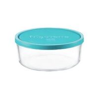 CASEROLA STICLA ROTUNDA CU CAPAC PLASTIC840ML BM736"