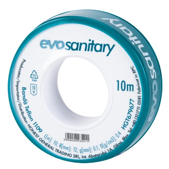 Banda Teflon 1109 / L[m]: 15; B[mm]: 19; g[mm]: 0.2; D[g/cm3]: 0.3