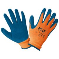 Manusi Latex Tricotate Albastre / M: 10