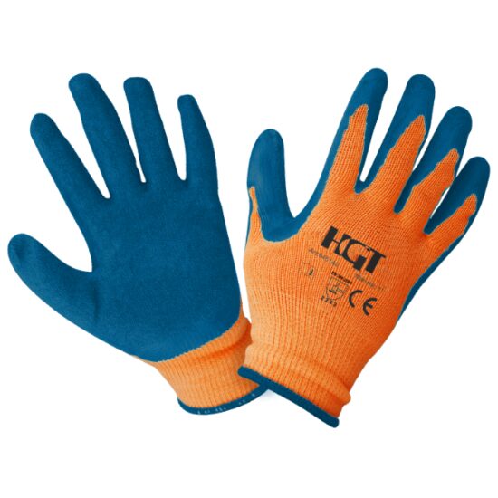 Manusi Latex Tricotate Albastre / M: 10