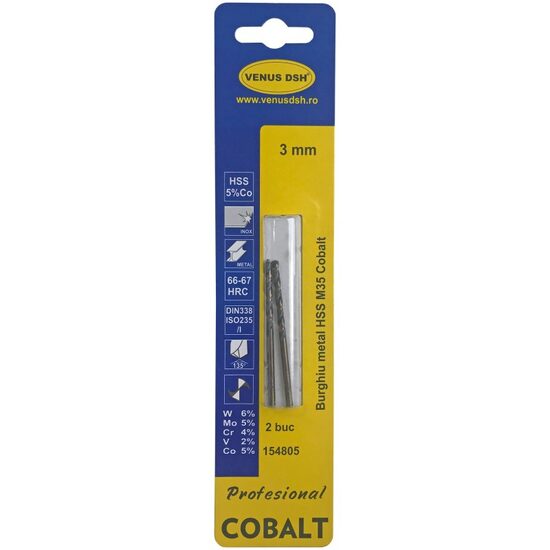BURGHIU METAL HSS M 35 Cobalt - 3.20 MM