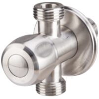 Robinet Coltar Inox 3 Cai cu Cap Armatura Ceramic / D[inch]: 1/2"x1/2"x1/2"