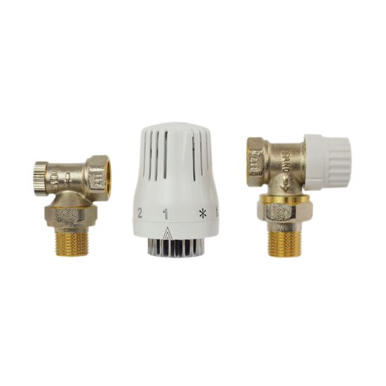 SET ROBINET RADIATOR TERMOSTATAT 1/2