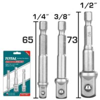 TOTAL - SET 3 ADAPTOARE 1/4", 3/8",1/2"