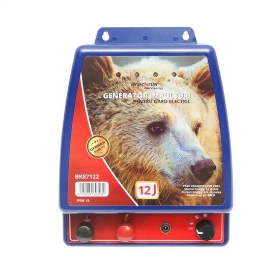 Aparat generator de impulsuri 12 Joule pentru gard electric 12V/220V Breckner Germany