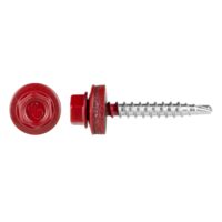 Surub Autoforant Rosu cu Varf Redus Filet pentru Lemn si Saiba EPDM P / D[mm]: 4.8; L[mm]: 35; A[buc]: 50x50 BUC