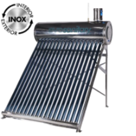 Sistem Panou Solar cu Tuburi Vidate 1024-58 INOX / Vt[l]: 166; Vr[l]: 122; T[buc]: 15; D[mm]: 58; L[mm]: 1800