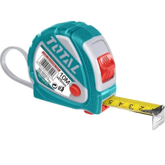 TOTAL - RULETA 10M X 25MM- BUTON 3 FUNCTII