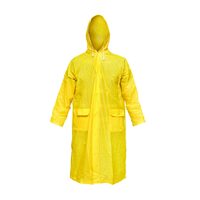 Pelerina cu gluga impermeabila XXXL din PVC, 2 buzunare, inchidere cu capse, galben Breckner Germany