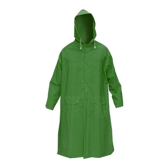 Pelerina cu gluga impermeabila L poliester si PVC cu fante de aerisire, 2 buzunare si fermoar verde Breckner Germany