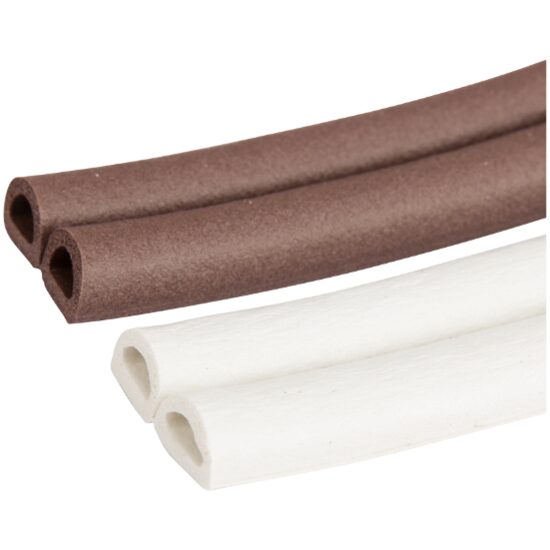 Garnitura Autoadeziva EPDM 1008 Profil D 2x3m / Latime[mm]: 9; Grosime[mm]: 6; Culoare: Alba