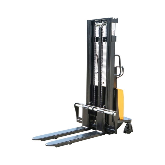 Transpalet semi-electric cu sarcina maxima 2T, inaltime ridicare 3000mm, furci 1150mm Breckner Germany