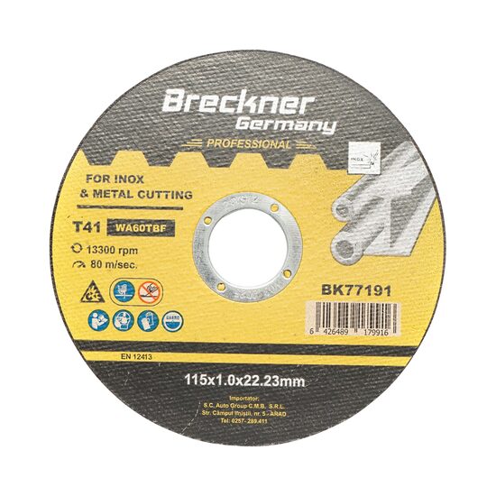 Panza disc flex pentru taiere inox T41 115x1.0x22mm