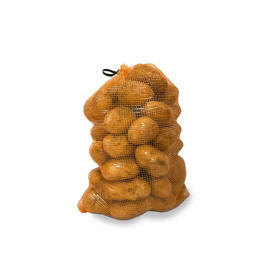 Sac 33x50 cm din tesatura polietilena tip Raschel 14 gr, postocaliu, dunga